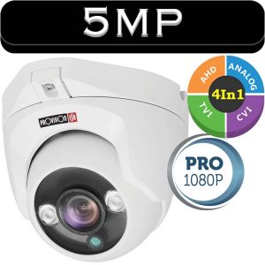 מצלמת כיפה 5MP עדשה 2.8 מ”מ סדרה Pro