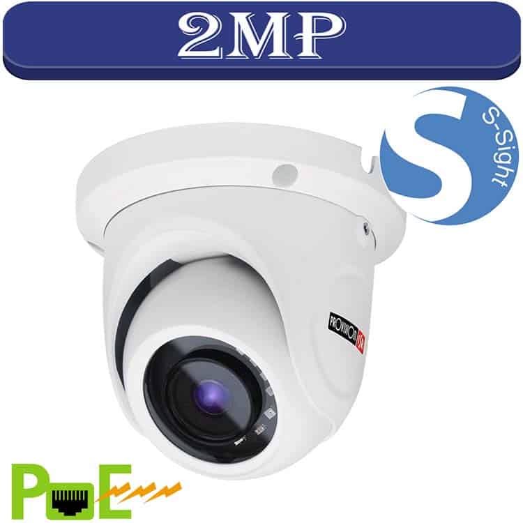 ה – DI-390IP5S36 מבית Provision-ISR היא מצלמת כיפה בעלת 2MP אטומה בפני מזג אוויר מסדרת S-Sight. מצלמת ONVIF זו עם דחיסת H.265 היא בעלת עדשת של 3.6 מ”מ והיא מתאימה ליישומים פנים וחוץ כאחד. למצלמה פונקציות כמו D-WDR, הפחתת רעש 3D-DNR, איזון לבן אוטומטי וזיהוי תנועה. נוריות ה- IR המשולבות כוללות טווח של עד 15 מטר.